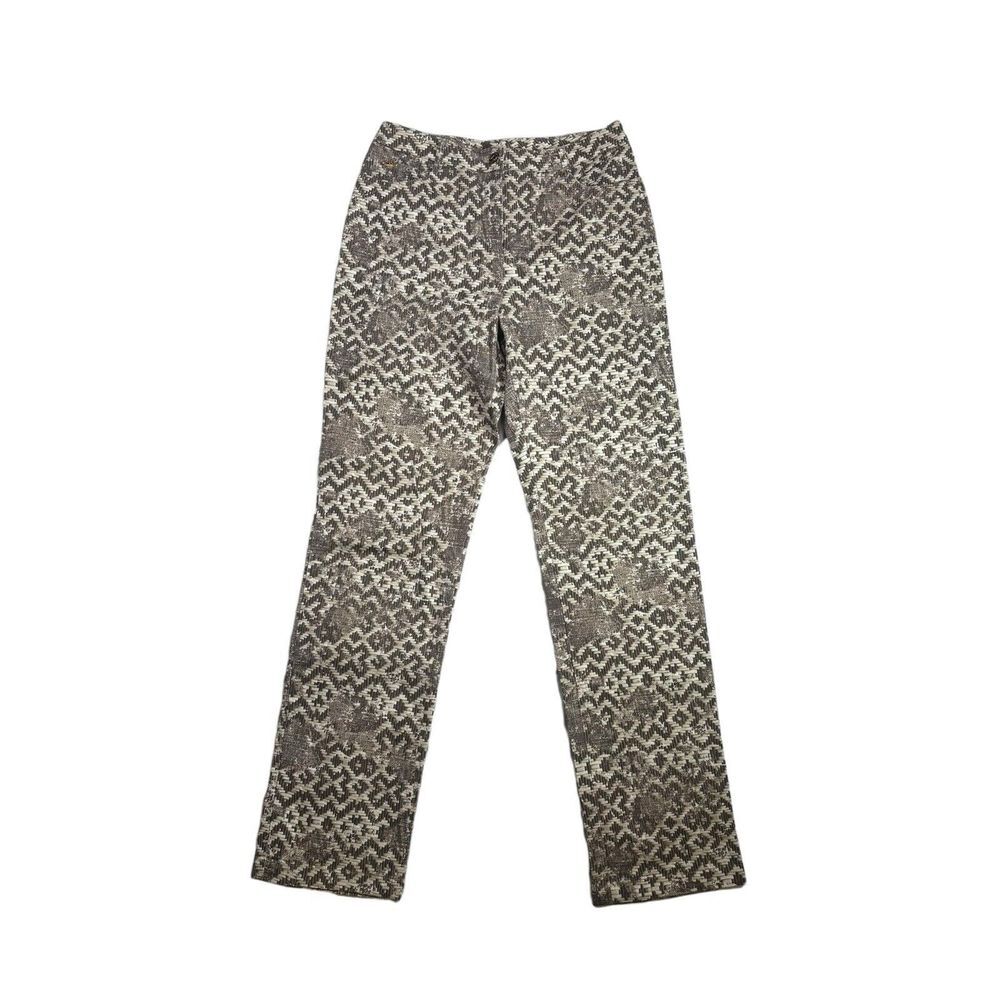 St John Sport Mid Rise Patterned Pants Size 6‎ Snake Print